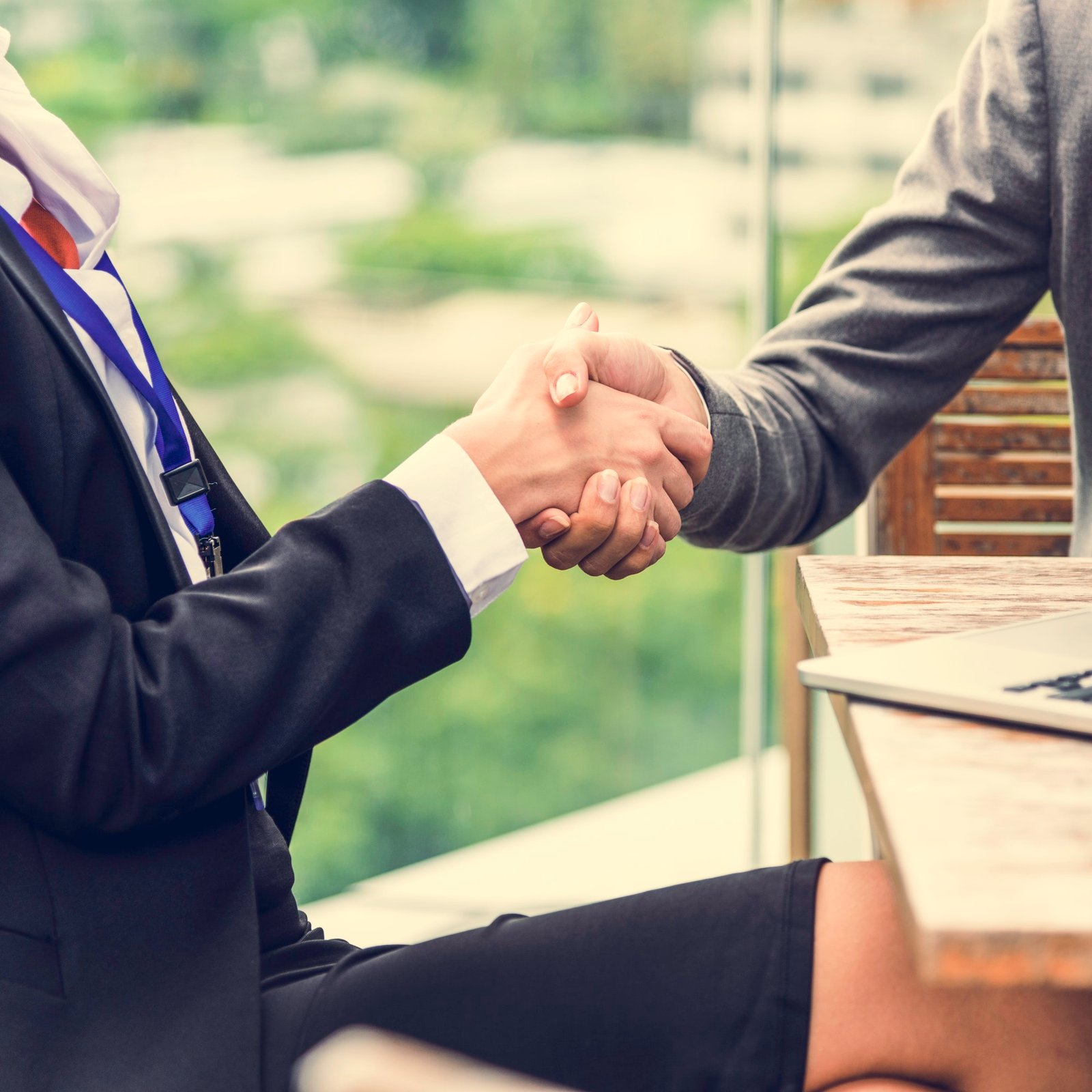 Handshake Businesswoman Colleagues Deal Concept